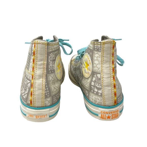 Converse Chuck Taylor All Star High Top Blue Beige Canvas Men’s Sneakers A03692C - Picture 4 of 8